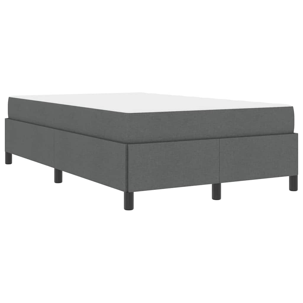 Boxspringbett Dunkelgrau, Schwarz 120 x 190 cm