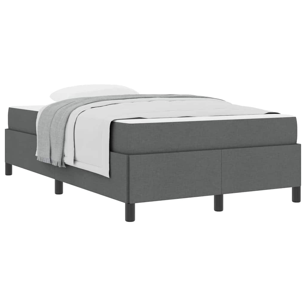 Boxspringbett Dunkelgrau, Schwarz 120 x 190 cm