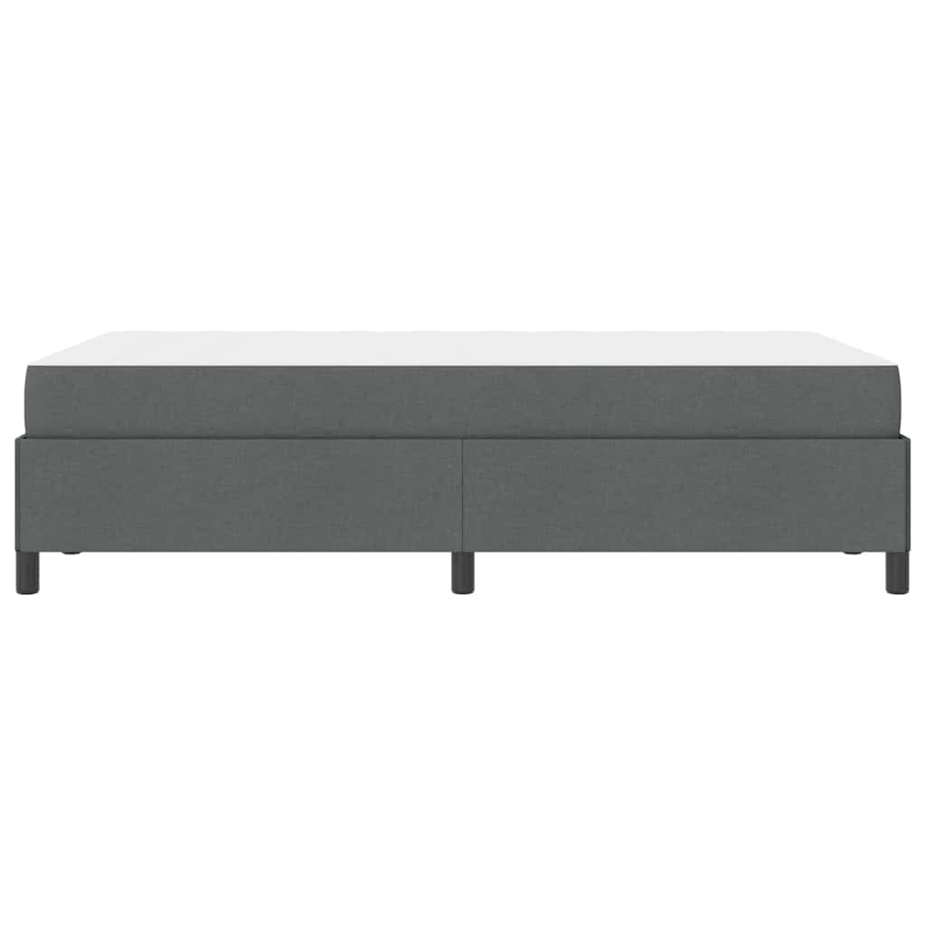 Boxspringbett Dunkelgrau, Schwarz 120 x 190 cm