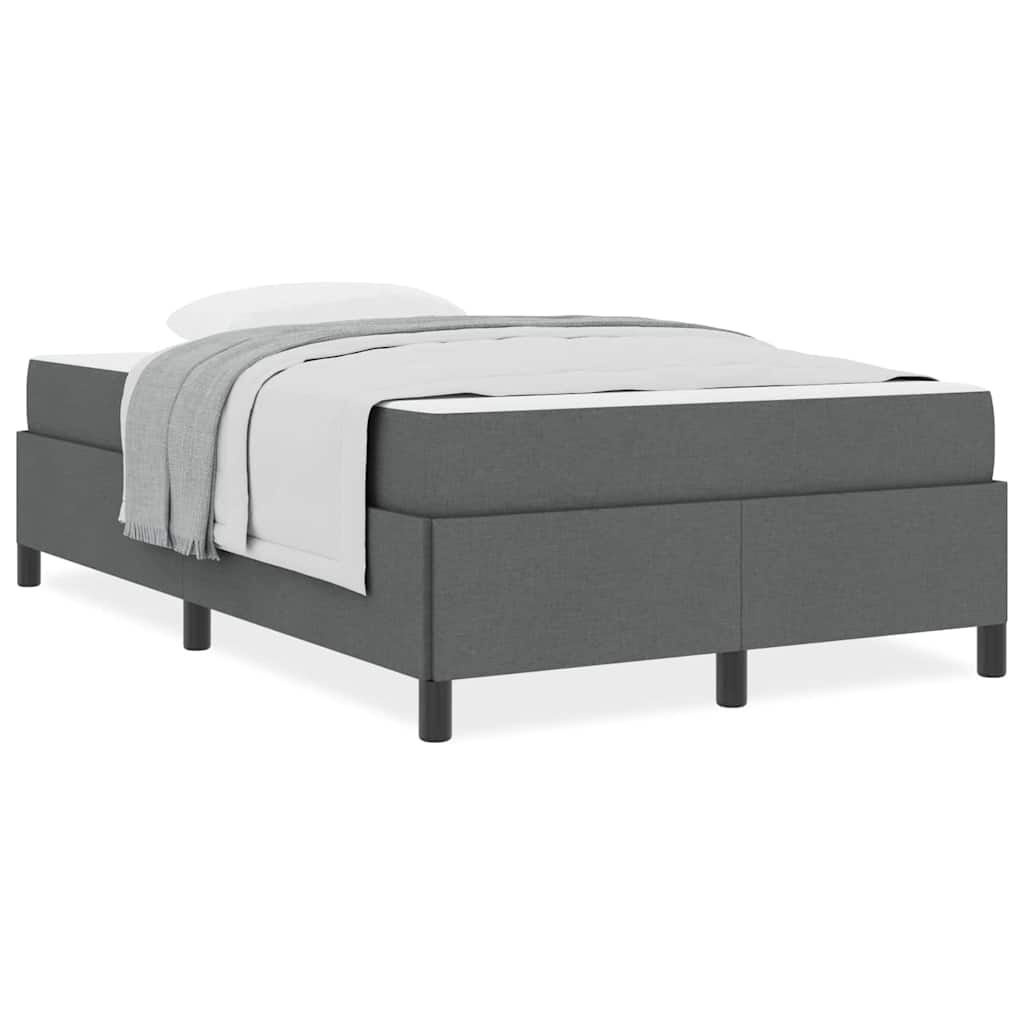 Boxspringbett Dunkelgrau, Schwarz 120 x 190 cm