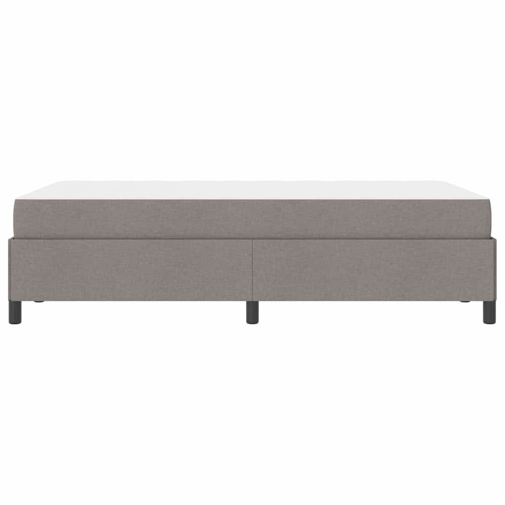 Boxspringbett Taupe und Schwarz 120 x 190 cm