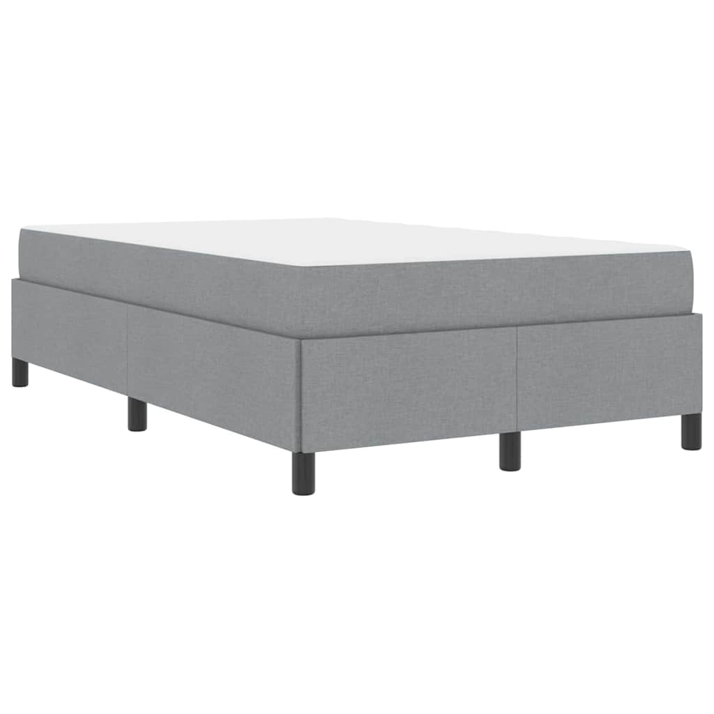 Boxspringbett Hellgrau und Schwarz 120 x 200 cm