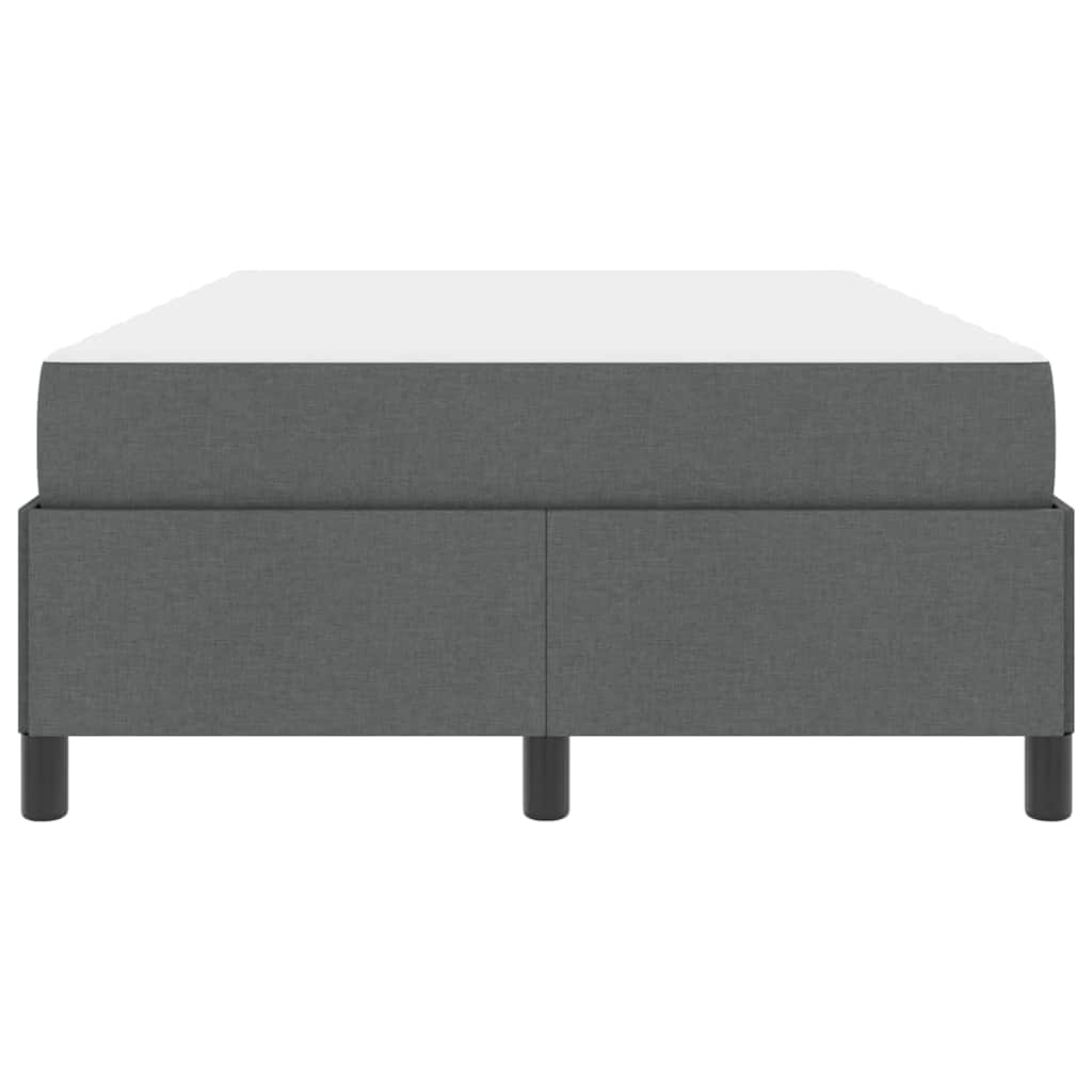 Boxspringbett Dunkelgrau, Schwarz 120 x 200 cm