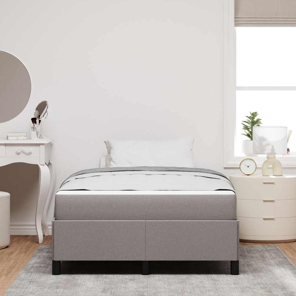 Boxspringbett Taupe und Schwarz 120 x 200 cm