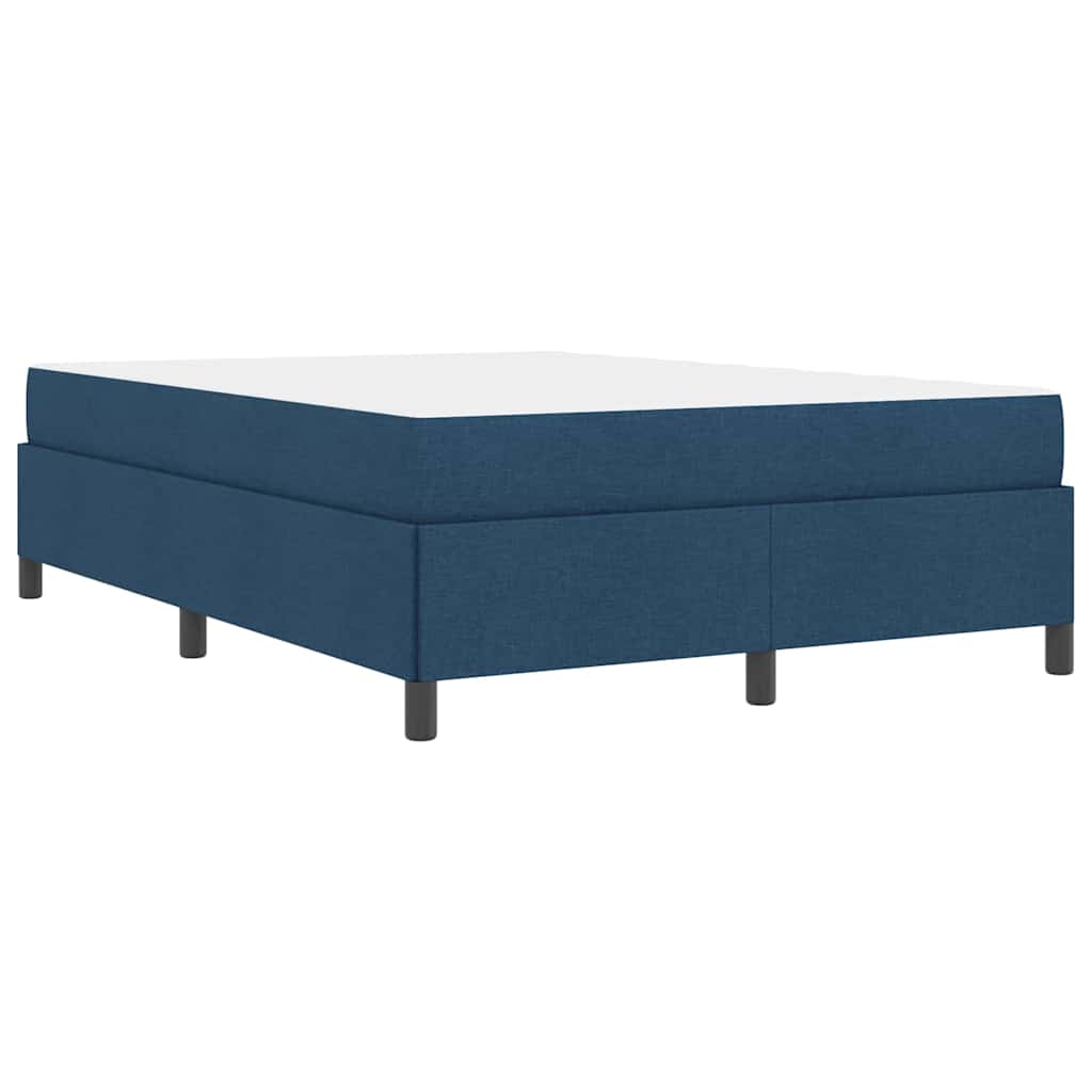 Boxspringbett Blau und Schwarz 140 x 200 cm