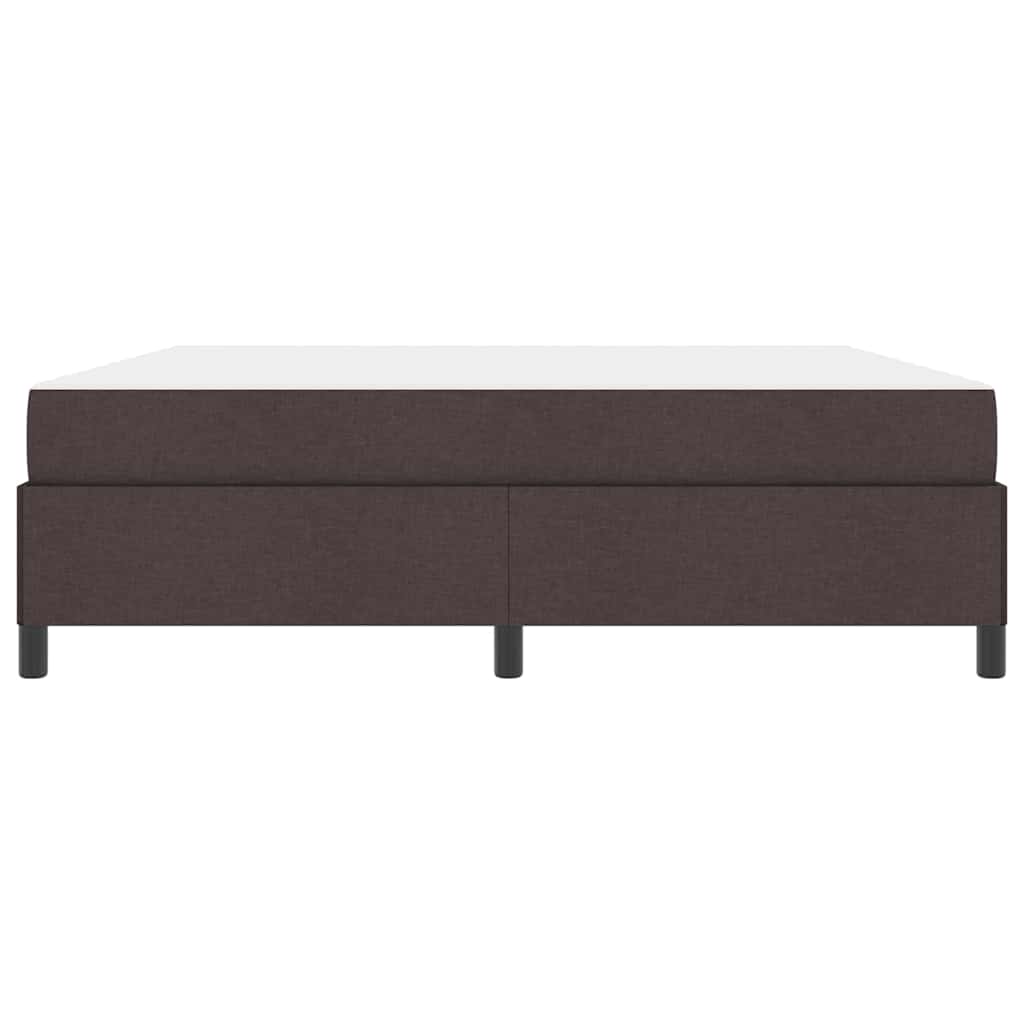 Boxspringbett Braun 180 x 200 cm Stoff, Ingenieurholz