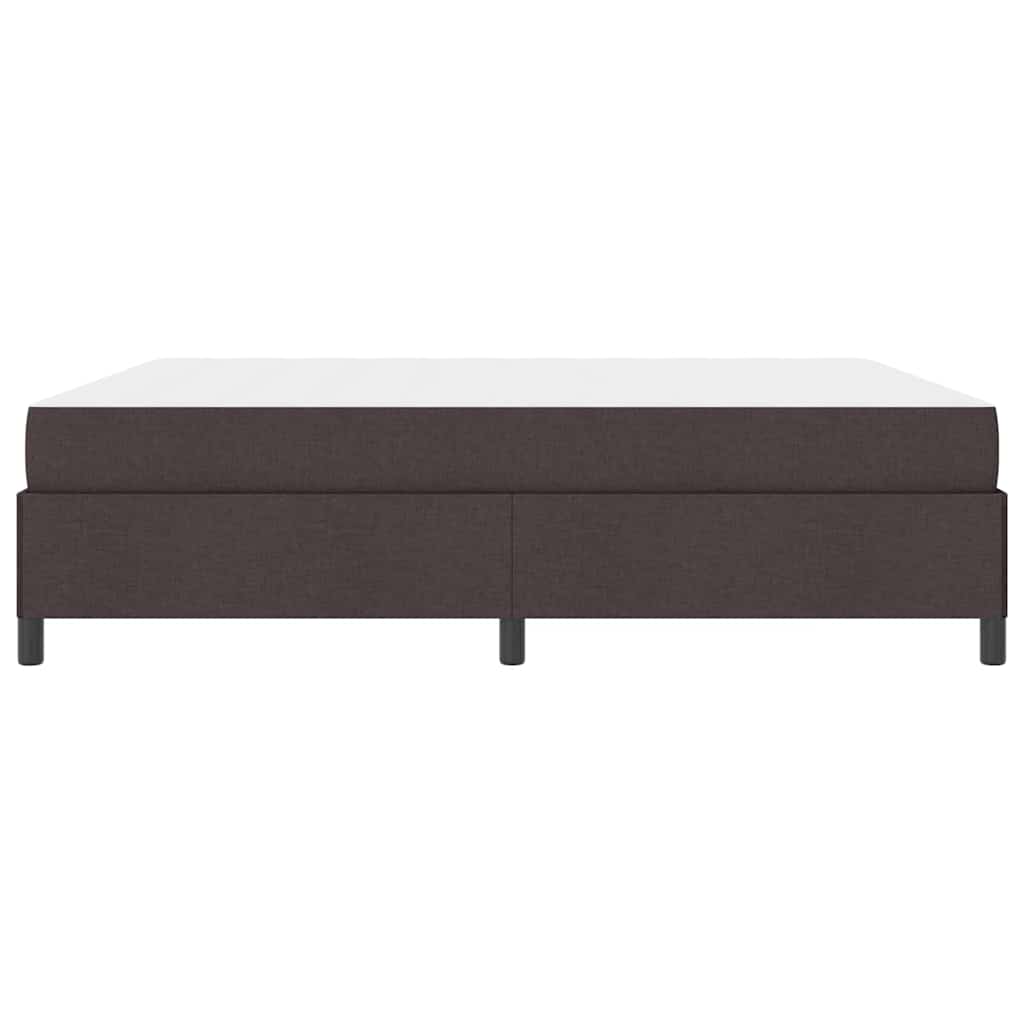 Boxspringbett Braun 180 x 200 cm Stoff, Ingenieurholz