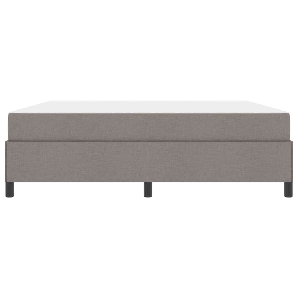 Boxspringbett Taupe und Schwarz 180 x 200 cm