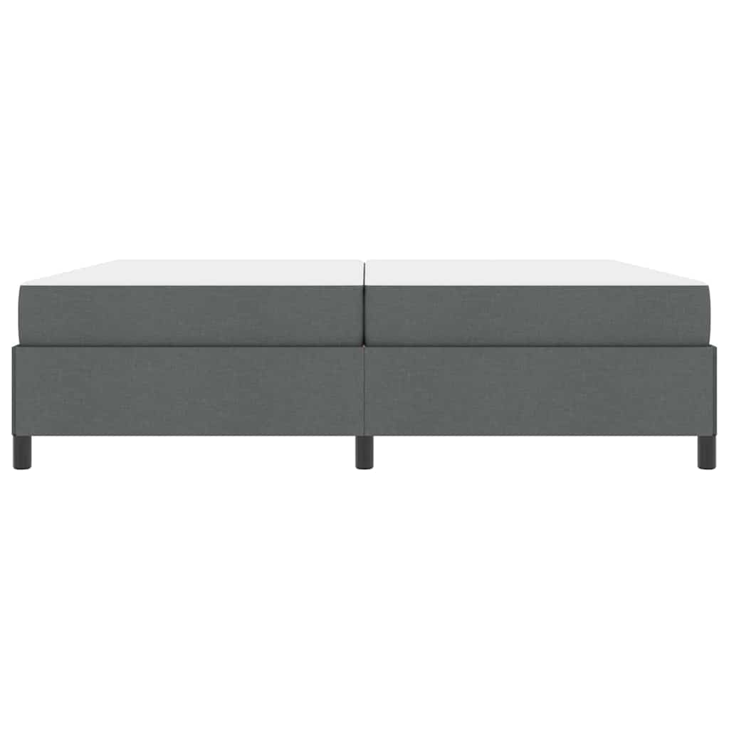 Boxspringbett Dunkelgrau, Schwarz 200 x 200 cm