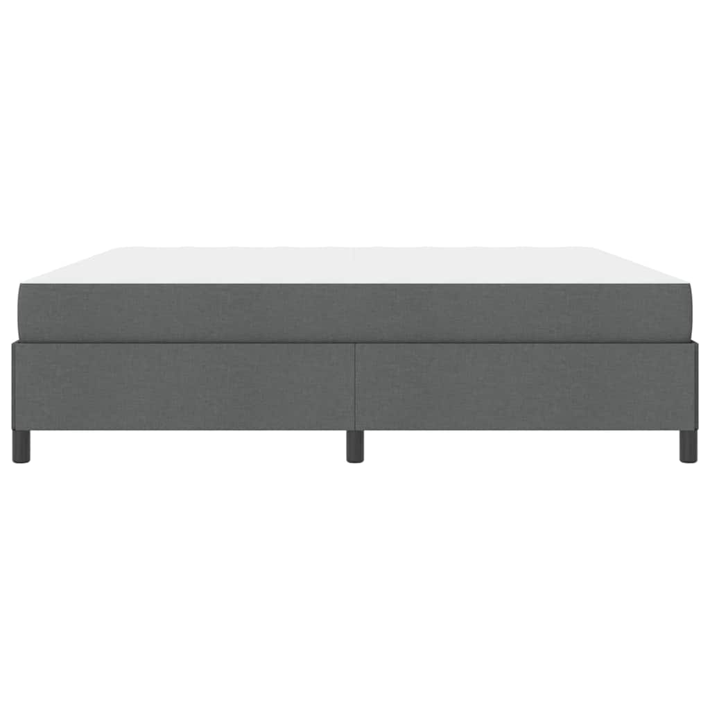 Boxspringbett Dunkelgrau, Schwarz 200 x 200 cm