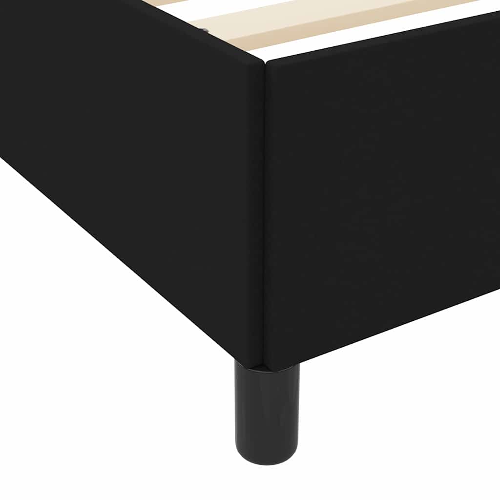 Boxspringbett Schwarz und Schwarz 200 x 200 cm