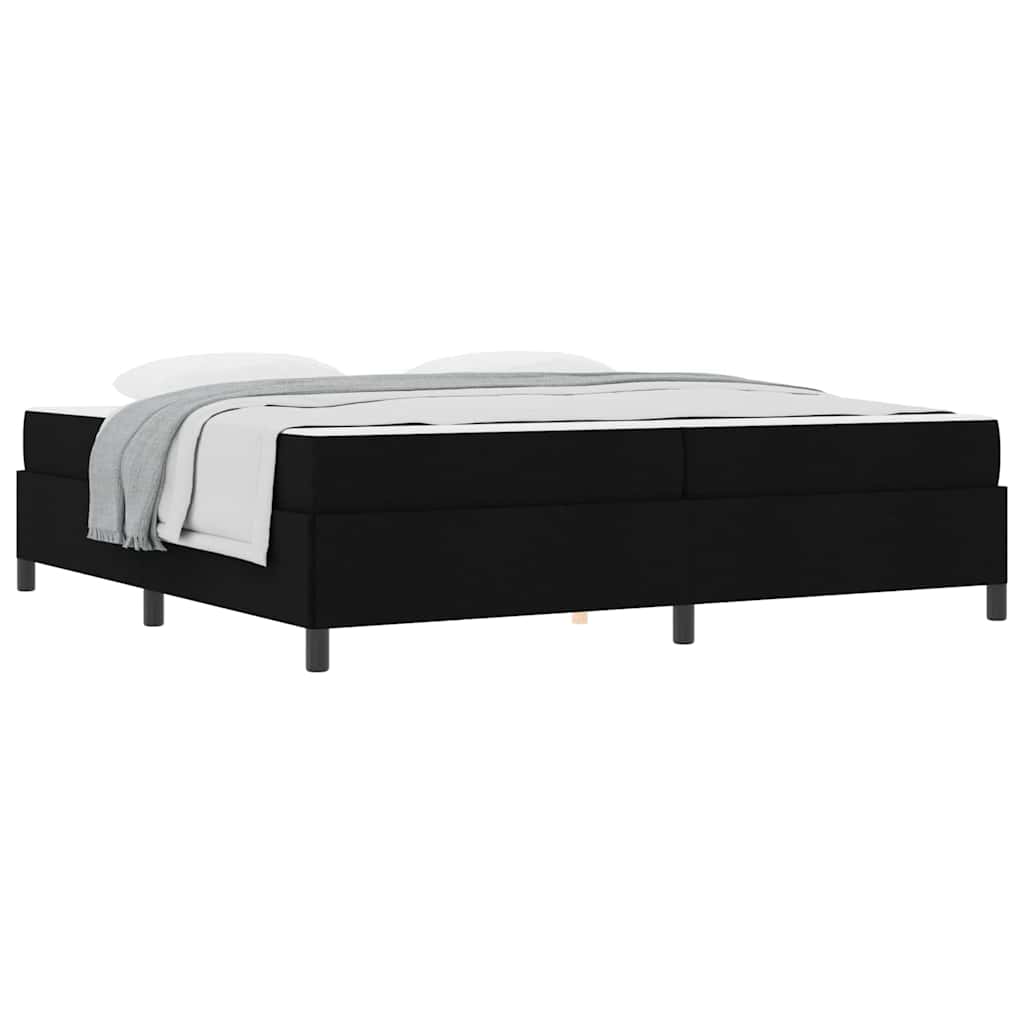 Boxspringbett Schwarz und Schwarz 200 x 200 cm