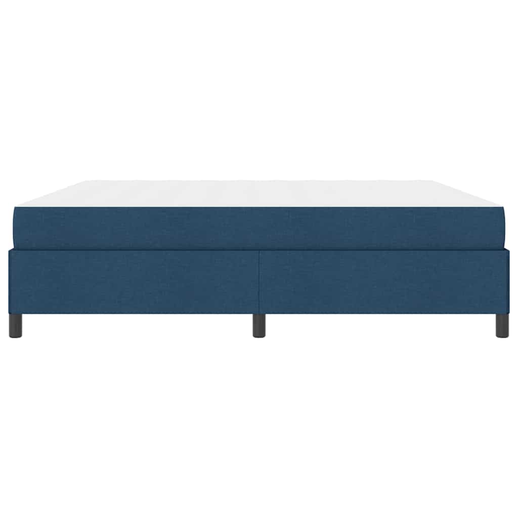 Boxspringbett Blau und Schwarz 200 x 200 cm
