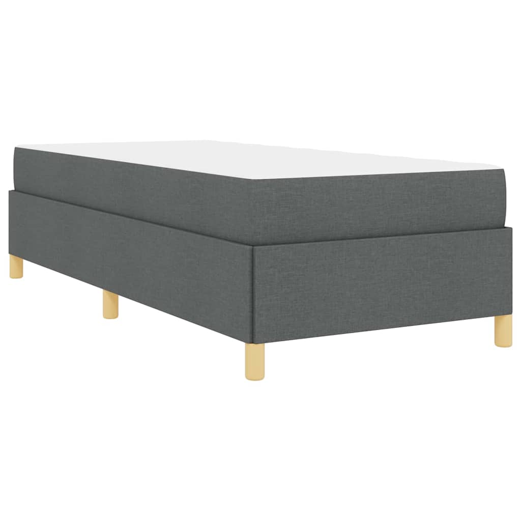 Boxspringbett Dunkelgrau und Braun und Weiß und Dunkelgrau