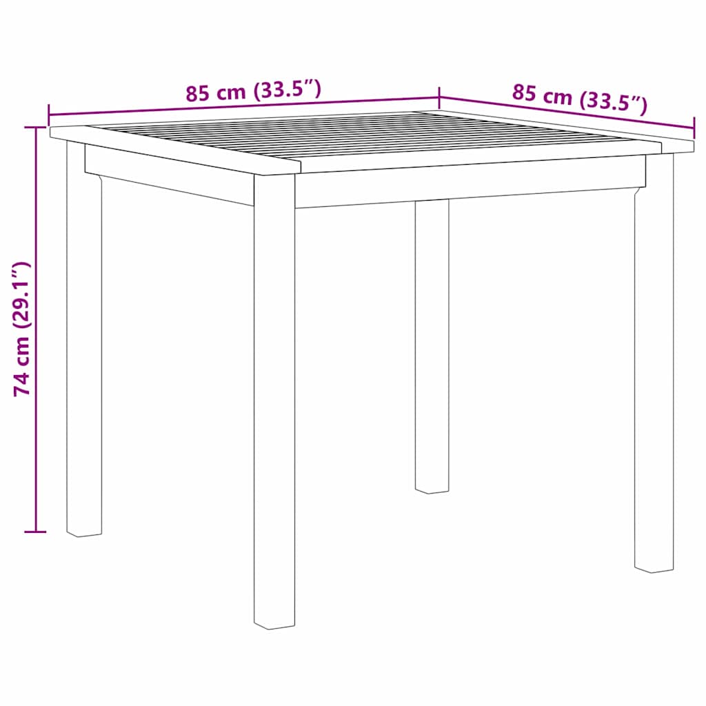 Garten Essgruppe 5 stk. Beige Massivholz Akazie