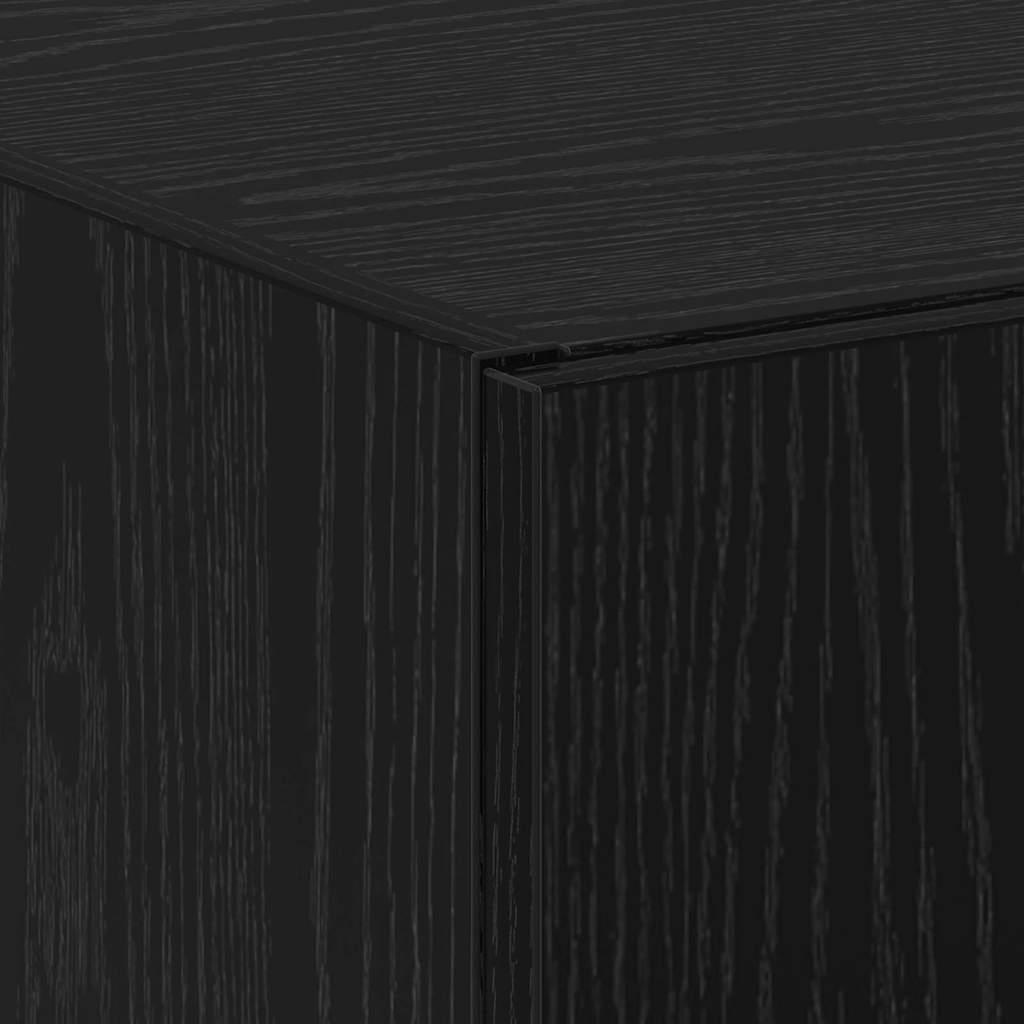 Ensemble de déchiqueteurs de papier avec 2 matériaux en bois de chêne noir