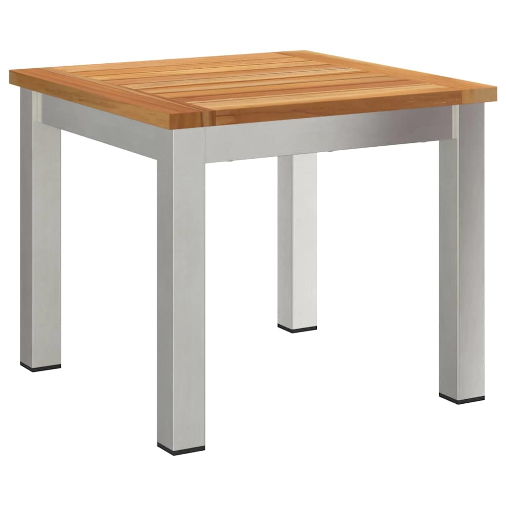 Sonnenliegen 2 Stück mit Tisch 3 pcs Braun Akazie Massivholz