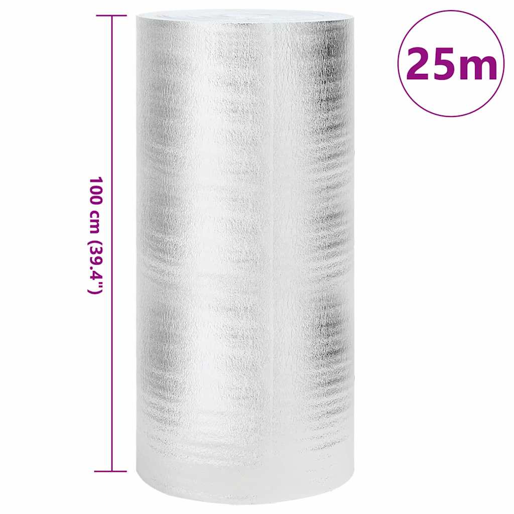 Heizkörper-Reflektorfolie Silber 25 x 1 m Polyethylen