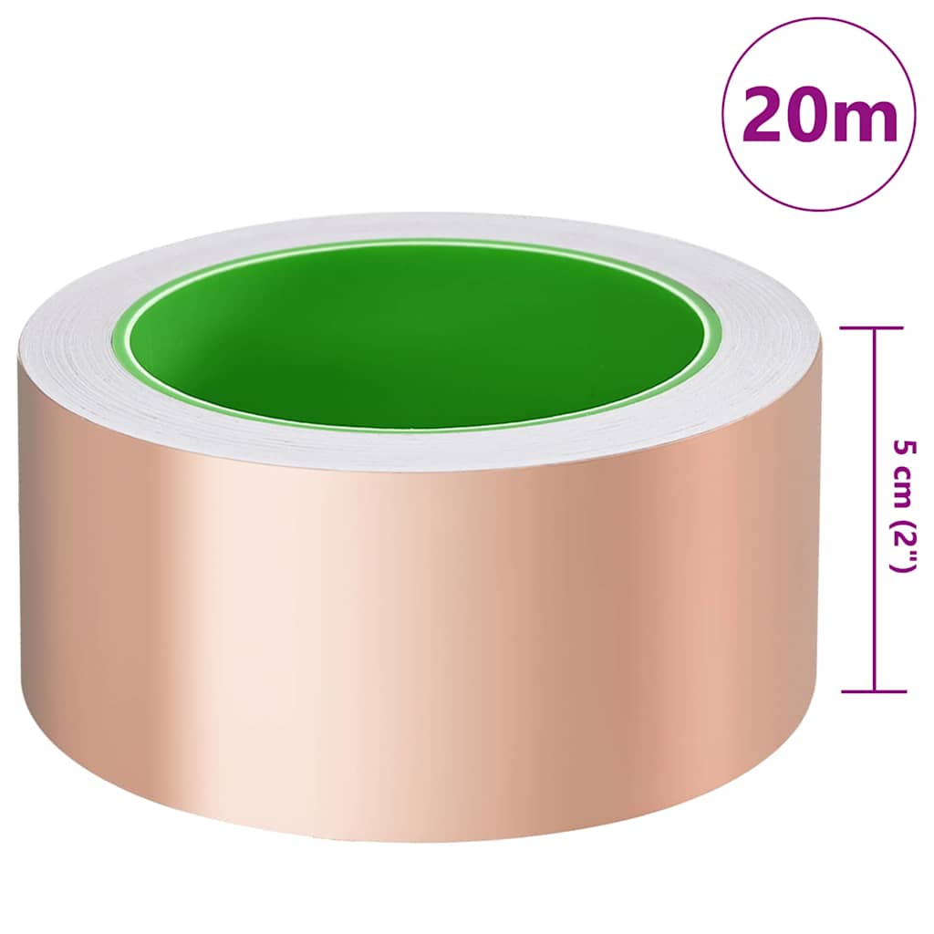 Kupferband zum Schneckenschutz Kupfer 50 mm x 20 m Kupfer