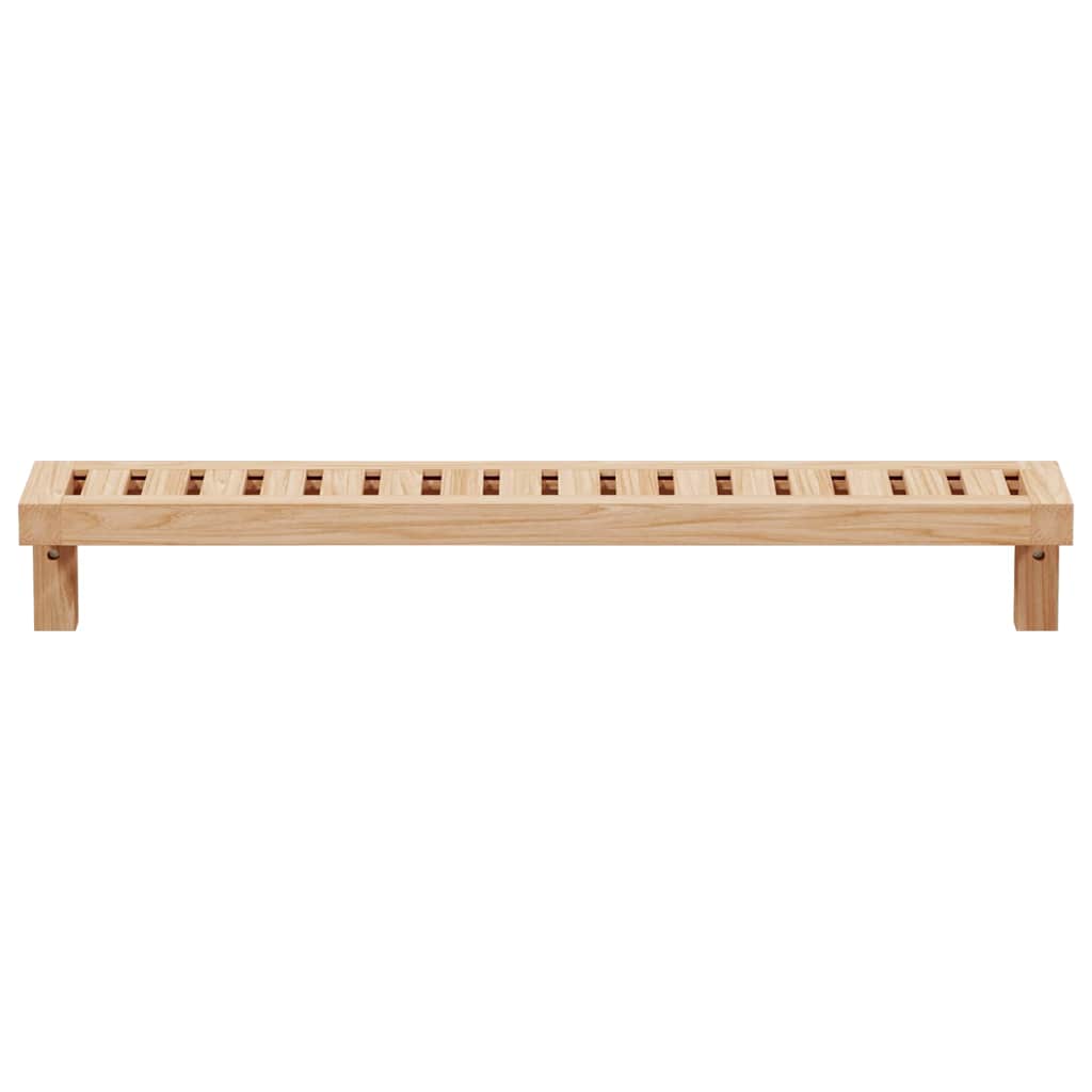 Wandhängeregal Beige 62 x 10 x 12.5 cm Massivholz Walnuss