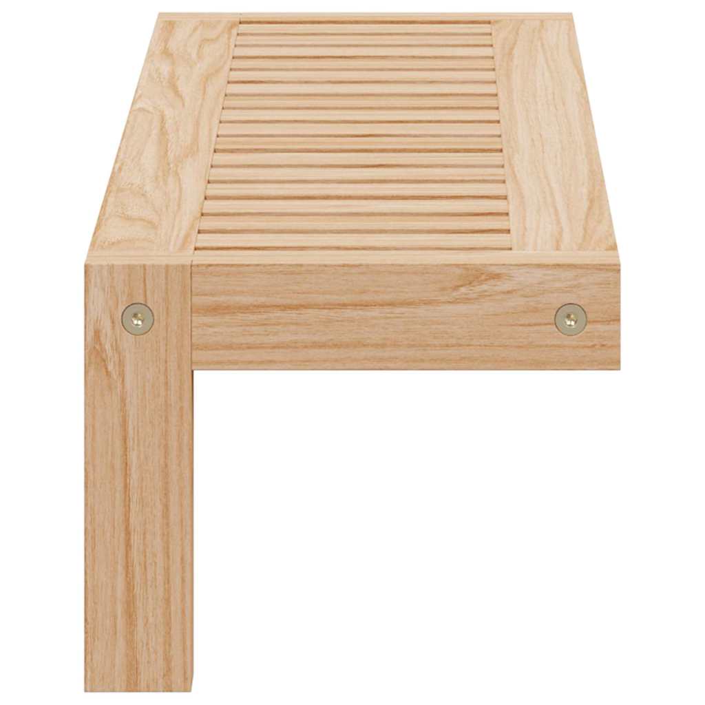 Wandhängeregal Beige 62 x 10 x 12.5 cm Massivholz Walnuss