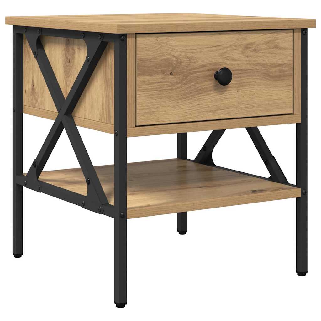 Nachttisch mit Schubladen 2 pcs Artisan-Eiche 40 x 42 x 45 cm