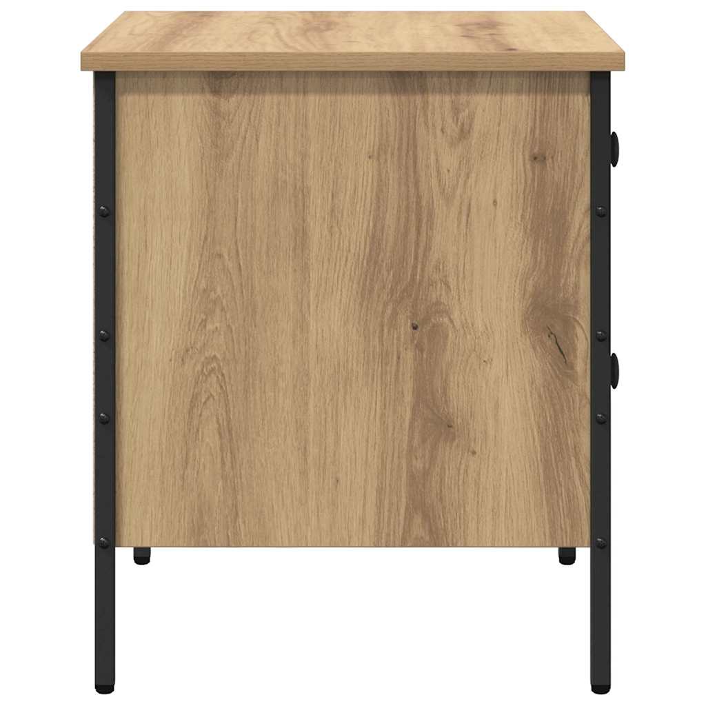 Nachttisch mit Schubladen Eiche handwerklich 40 x 42 x 50 cm
