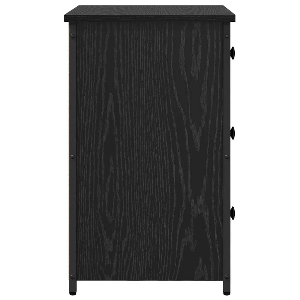 Nachttisch mit Schubladen Schwarze Eiche 40 x 36 x 60 cm