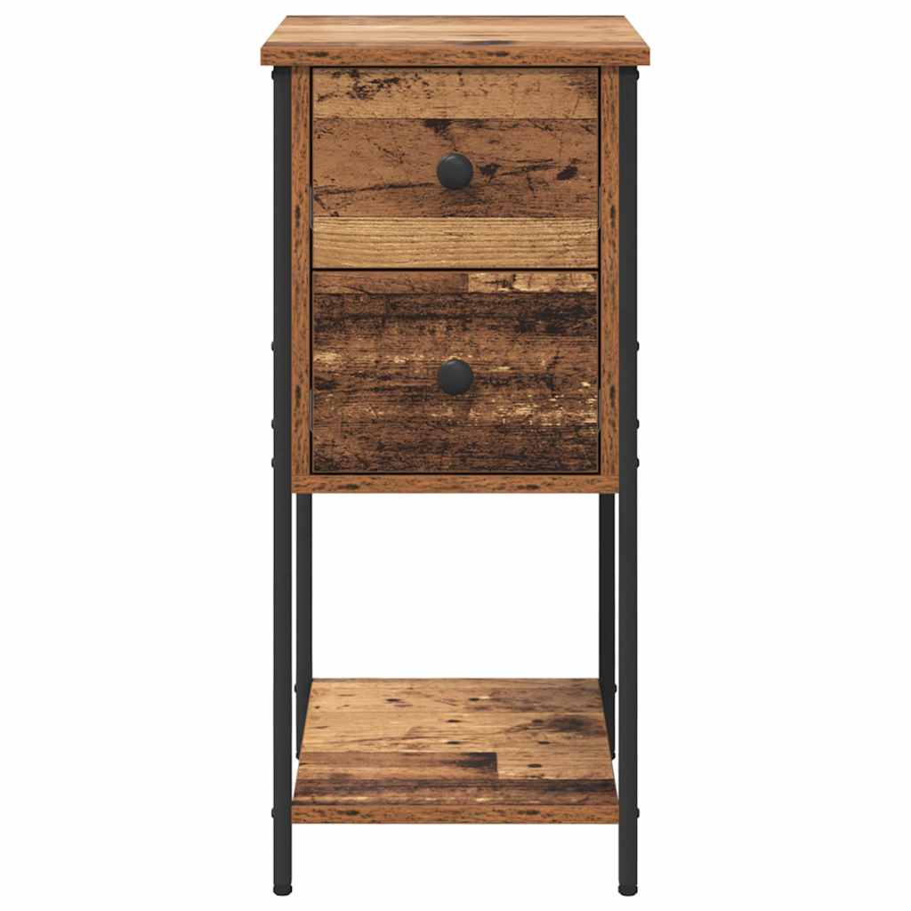 Nachttisch 2 pcs Altholz 32 x 42 x 70 cm Holzwerkstoff
