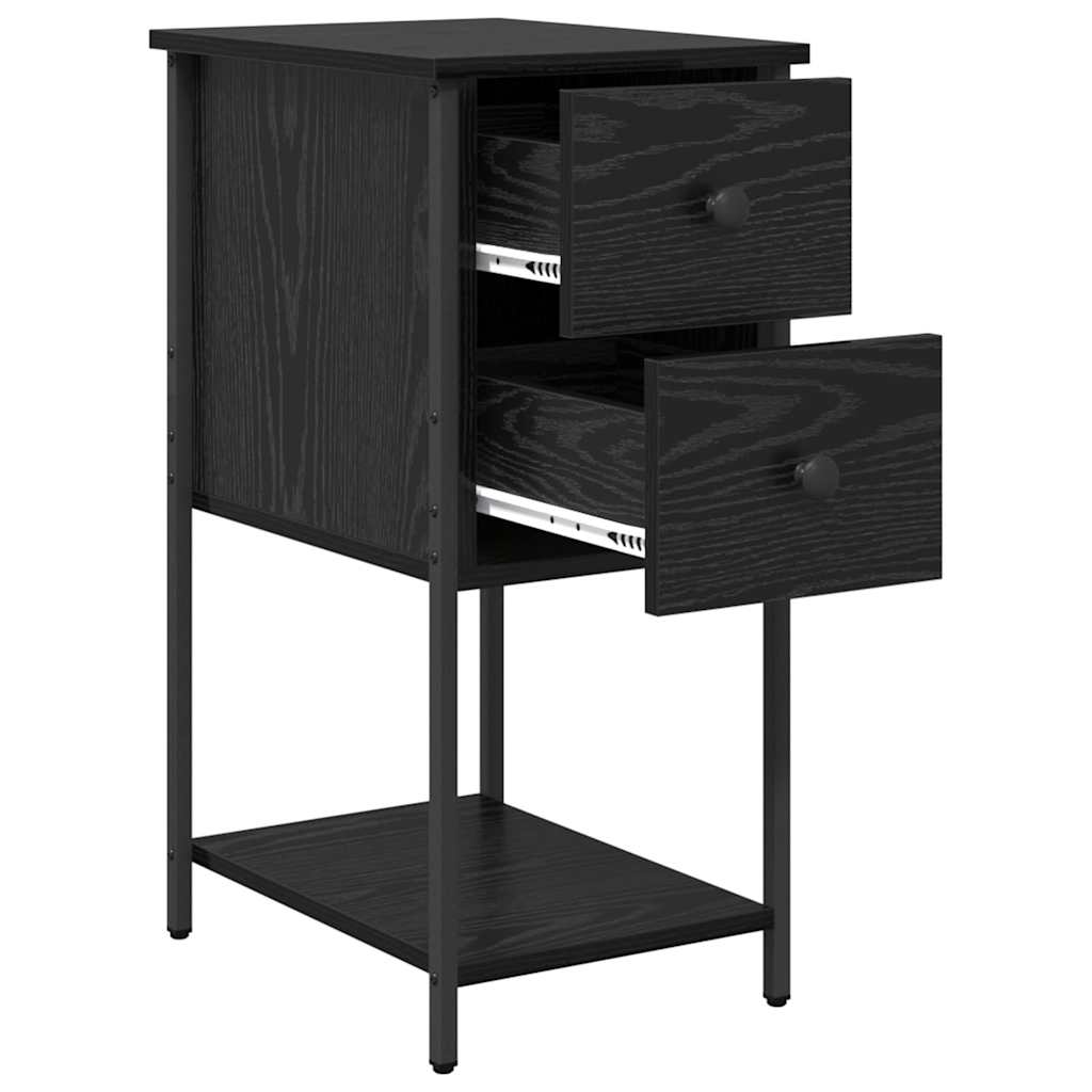 Nachttisch Schwarze Eiche 32 x 42 x 70 cm Holzwerkstoff
