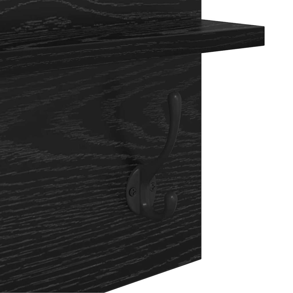 Flurmöbel-Set 4 stk. Schwarz Eichen-Optik 90 x 31 x 46,5 cm