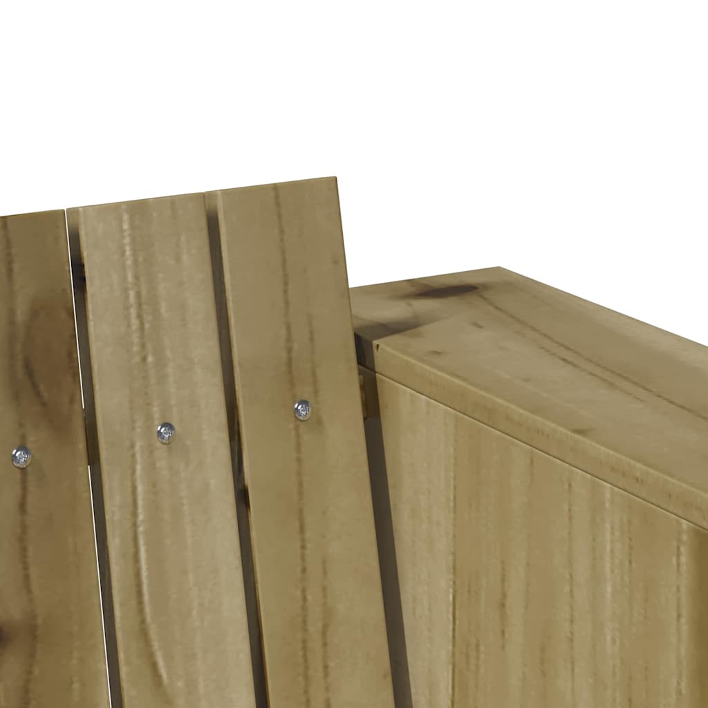 Gartensofa Grün 134 x 60 x 62 cm Imprägniertes Kiefernholz