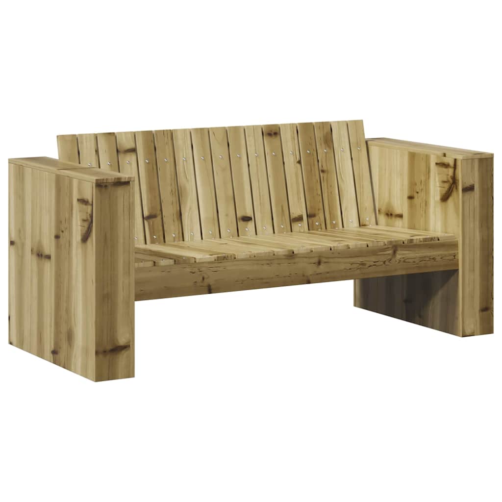 Gartensofa Grün 134 x 60 x 62 cm Imprägniertes Kiefernholz
