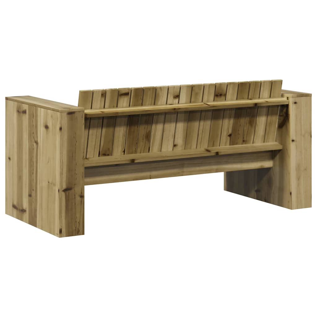 Gartensofa Grün 134 x 60 x 62 cm Imprägniertes Kiefernholz