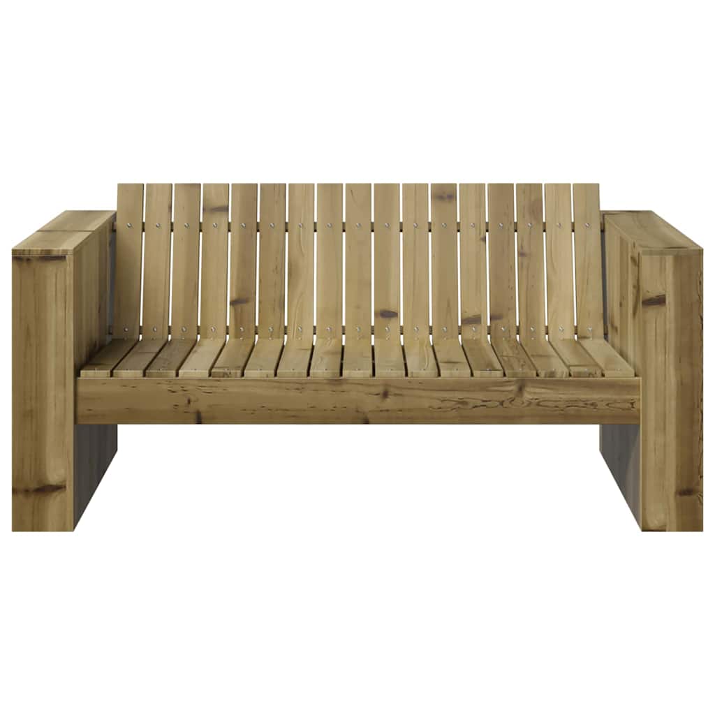 Gartensofa Grün 134 x 60 x 62 cm Imprägniertes Kiefernholz
