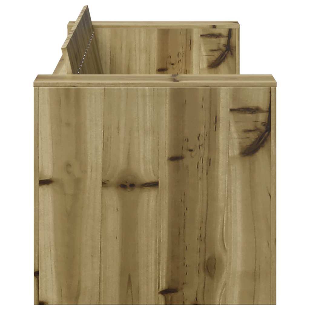 Gartensofa Grün 134 x 60 x 62 cm Imprägniertes Kiefernholz