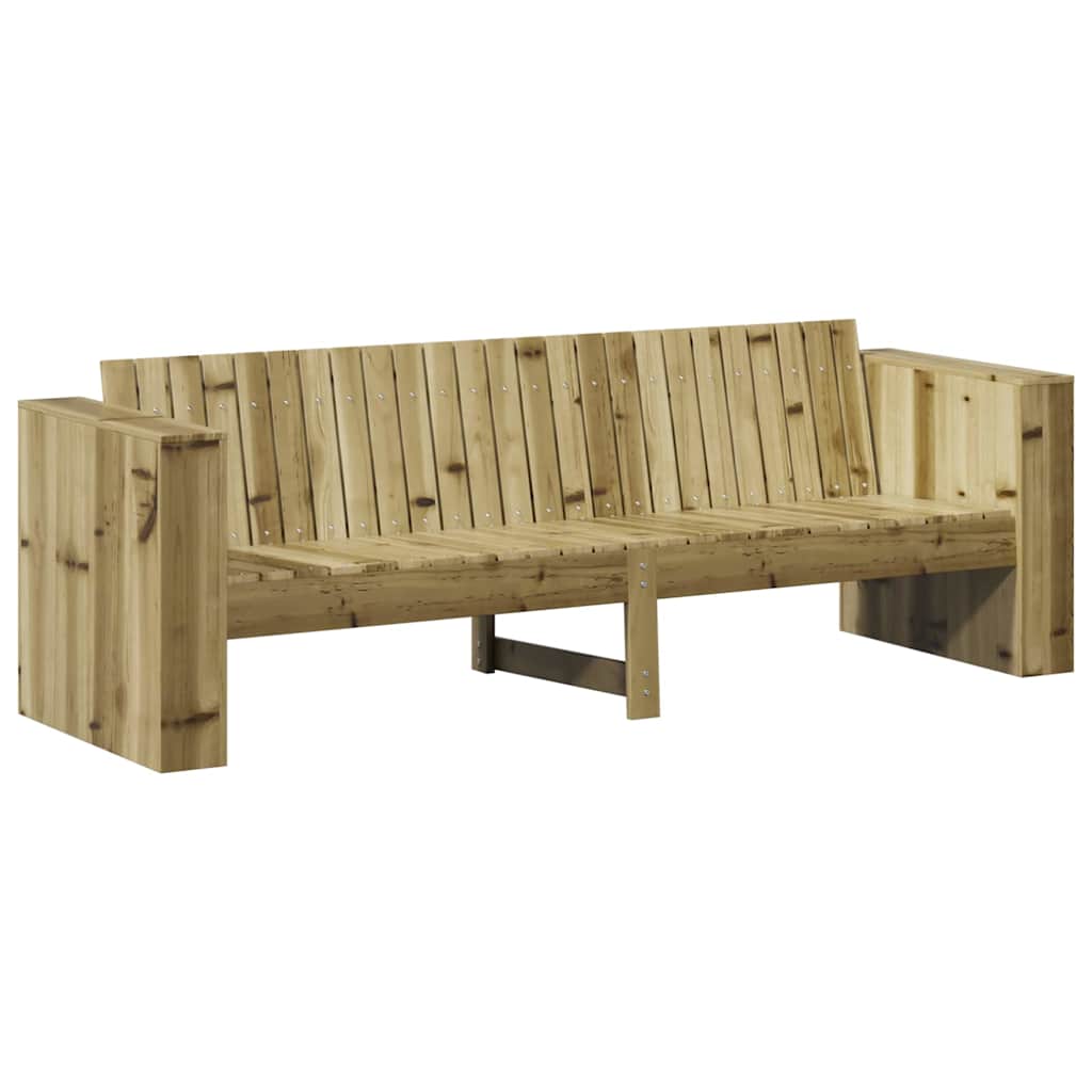 Gartensofa Grün 185.5 x 60 x 62 cm Imprägniertes Kiefernholz