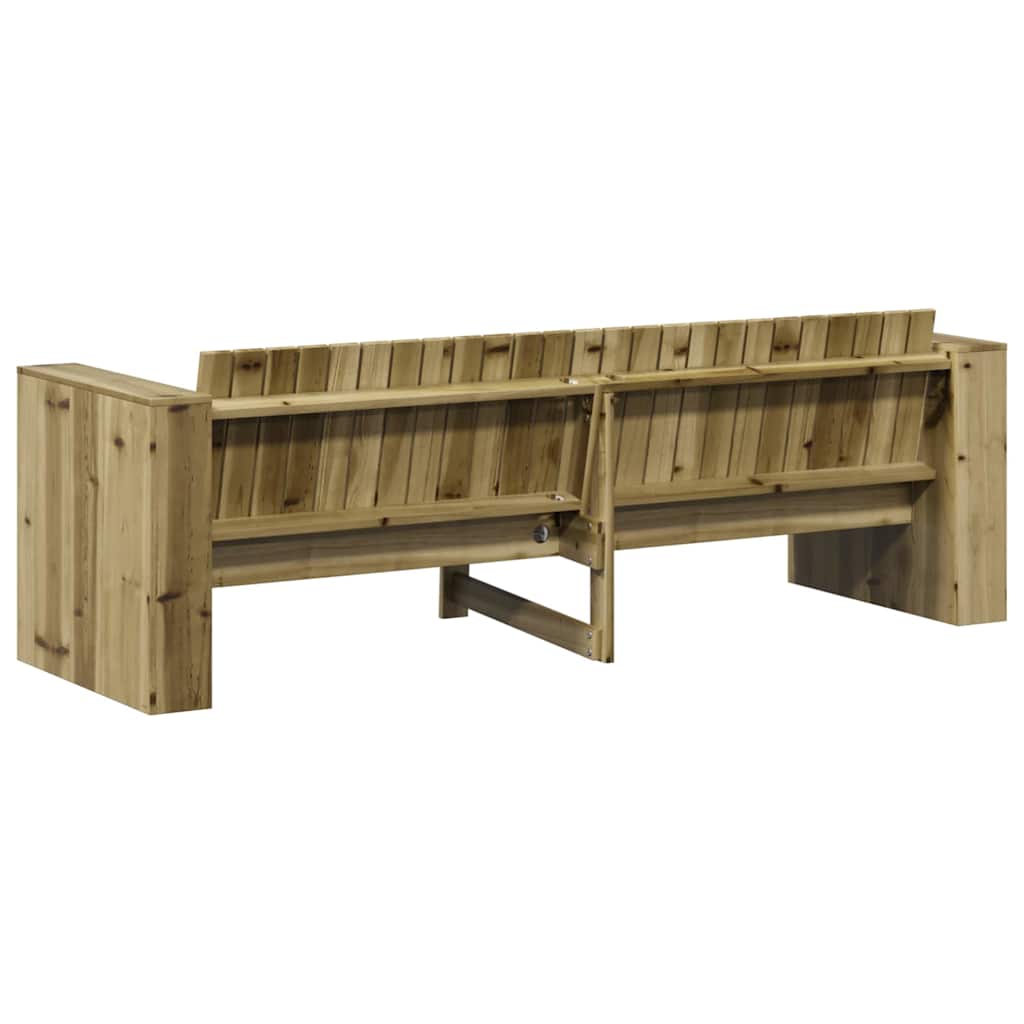 Gartensofa Grün 185.5 x 60 x 62 cm Imprägniertes Kiefernholz