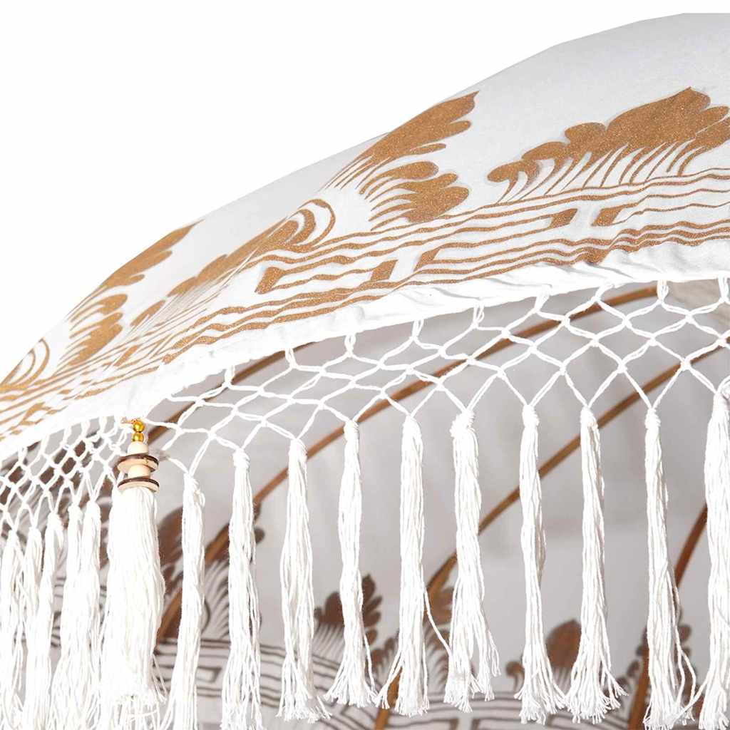 Balinesischer Sonnenschirm 260 Creme 210-220 cm