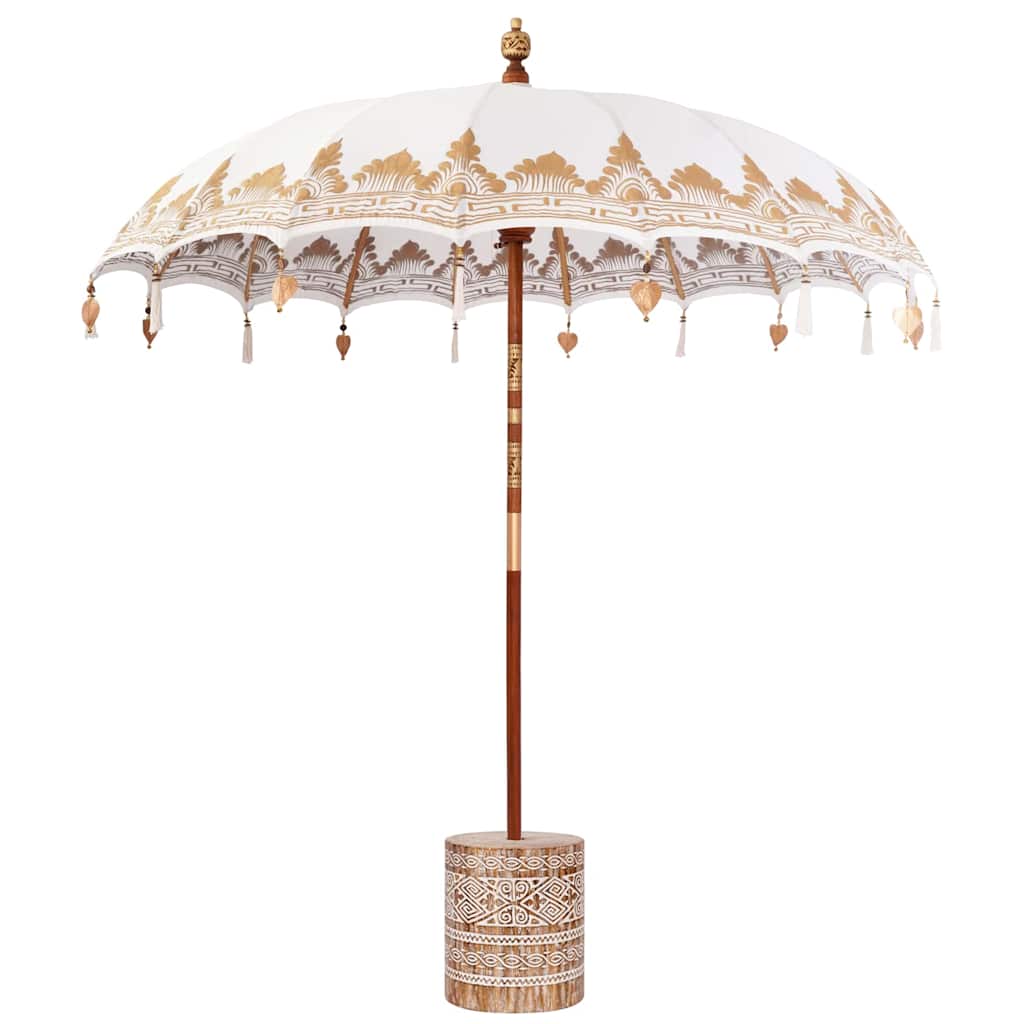 Balinesischer Sonnenschirm 260 2 pcs Creme 210-220 cm