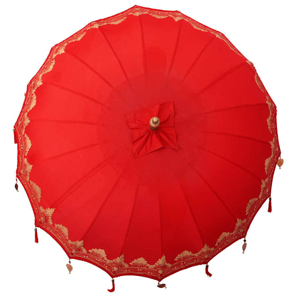 Balinesischer Sonnenschirm 260 Rot 210-220 cm
