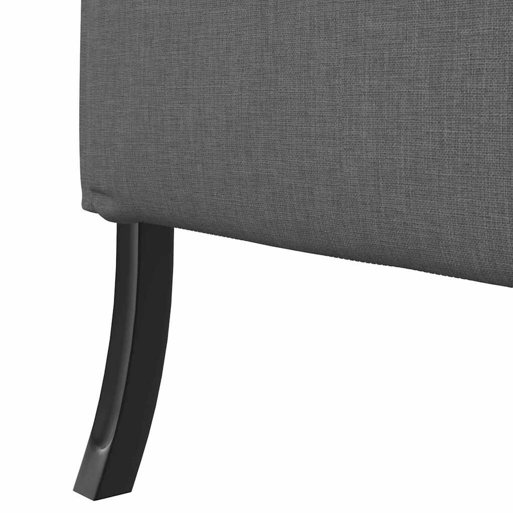 Hoher Rücken Sofa Dunkelgrau 109 x 56 x 121 cm Stoff