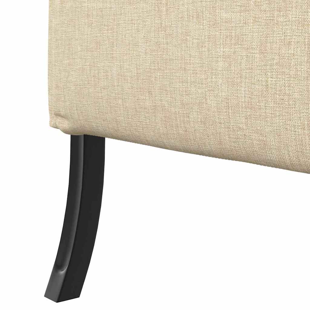Hoher Rücken Sofa Creme 109 x 56 x 121 cm Stoff