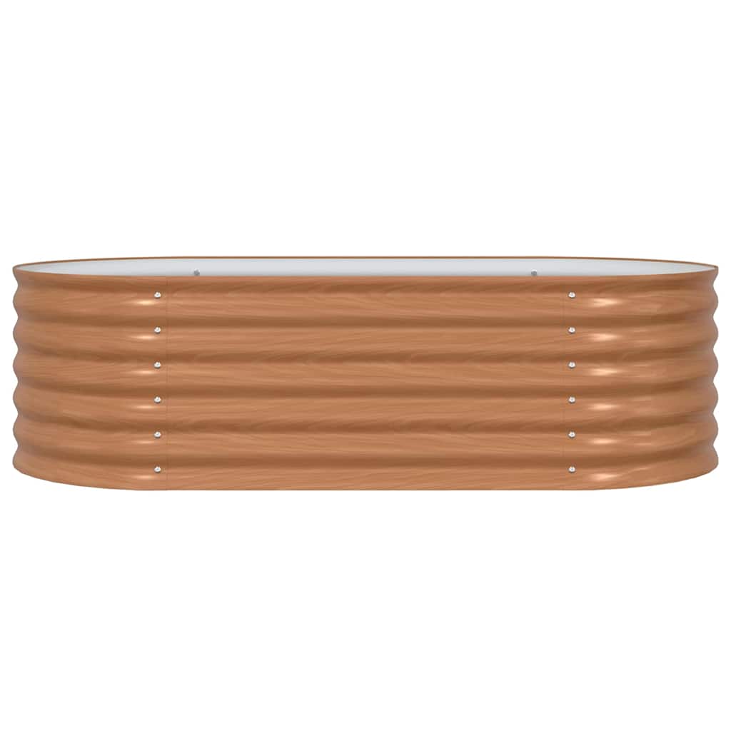 Garten-Hochbeet Braun 160 x 80 x 44 cm Stahl