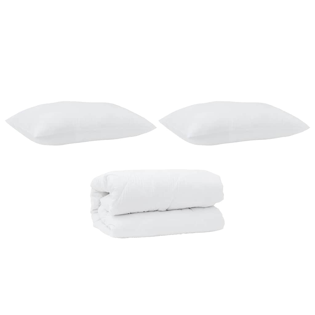 Bettdecke mit Kissen mit Kissen 2 pcs Weiß Daunen
