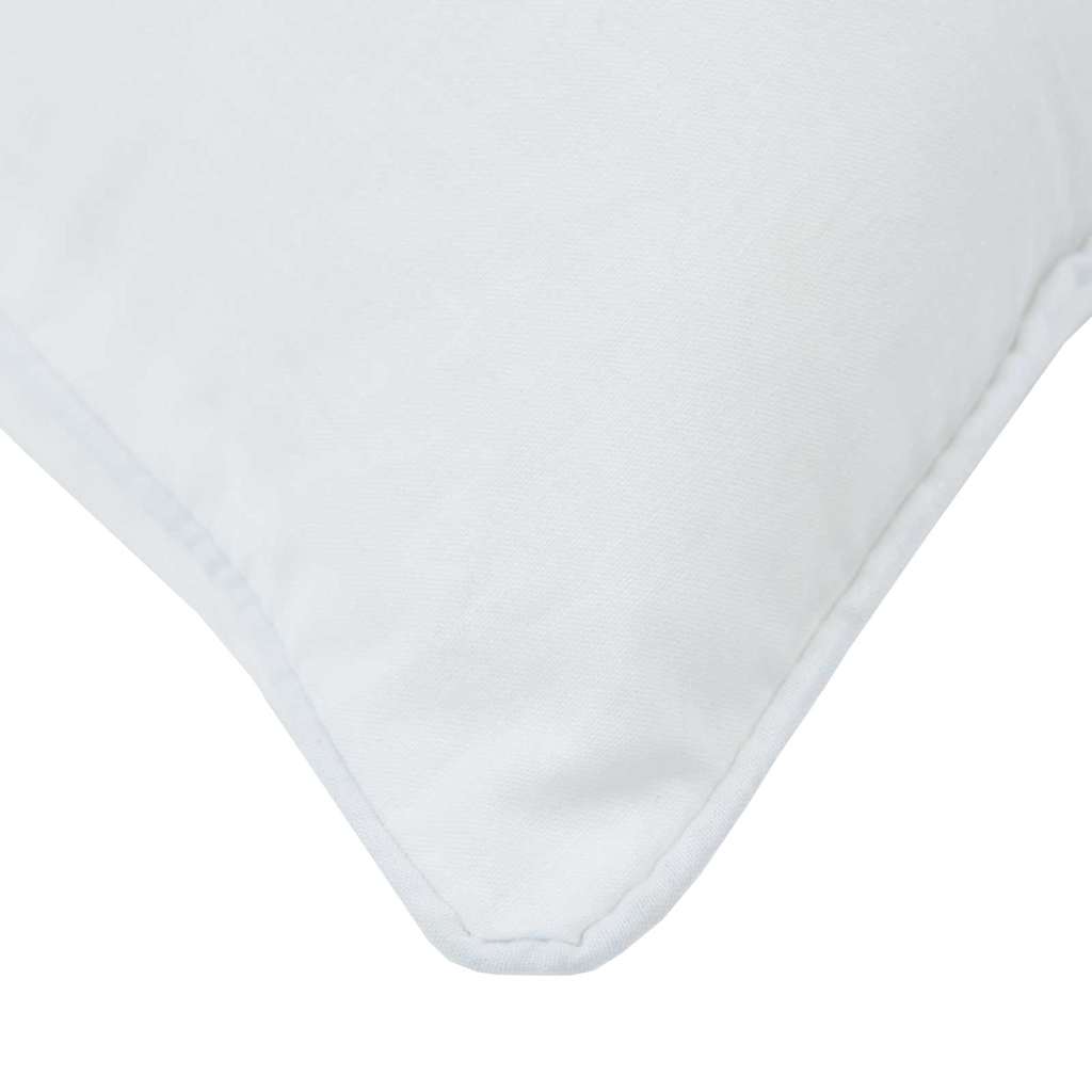 Steppbett mit Kissen 2 pcs Weiß 135 x 220 cm Mikrofaser