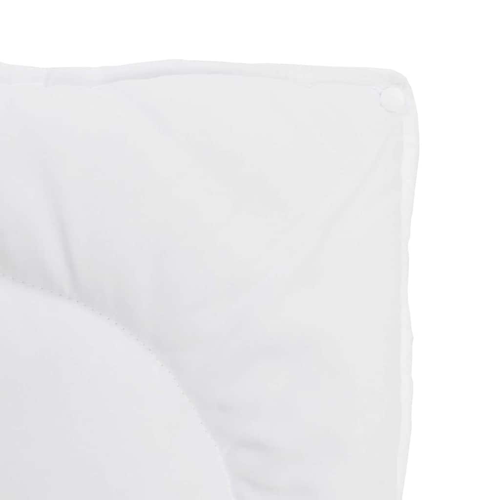 Steppbett mit Kissen 2 pcs Weiß 155 x 220 cm Mikrofaser
