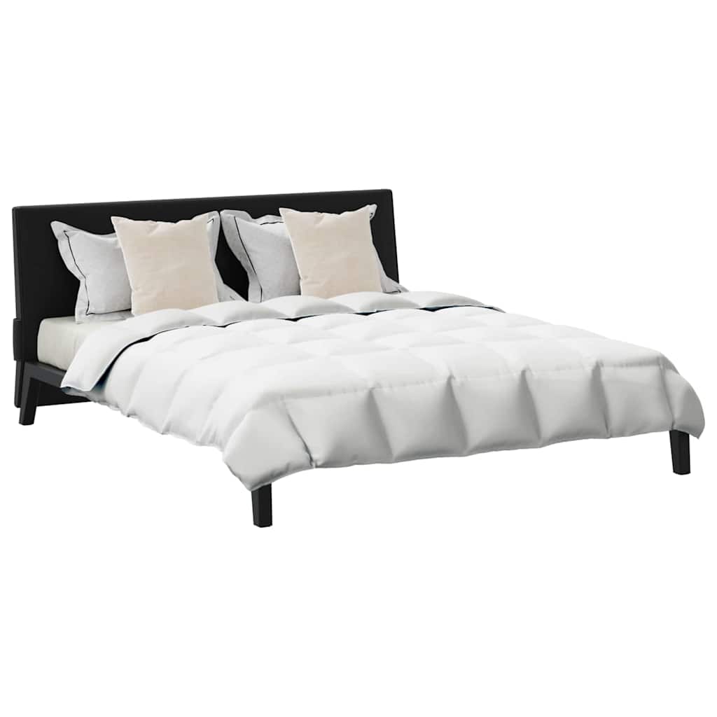 Bettdecken Set mit Kissen 3 pcs Weiß Baumwolle