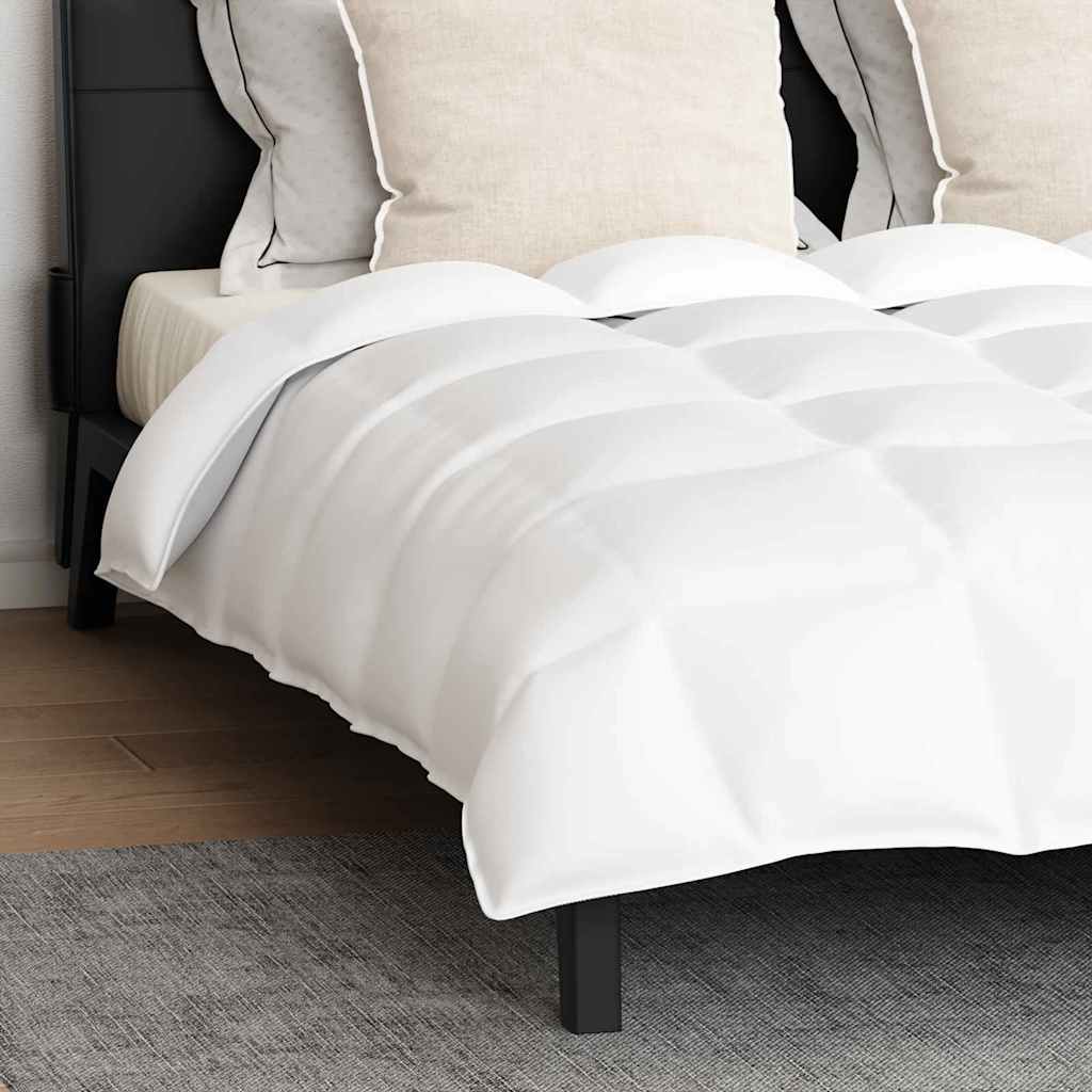 Bettdecken Set mit Kissen 3 pcs Weiß Baumwolle
