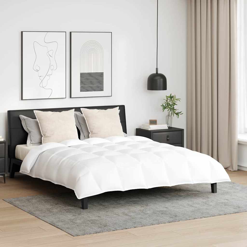 Bettdecken Set mit Kissen 3 pcs Weiß Baumwolle